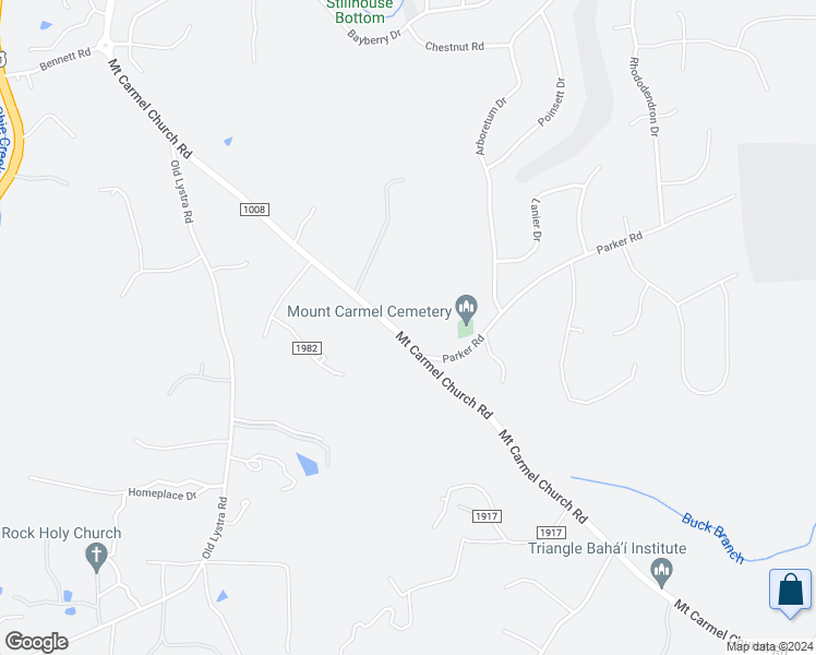 map of restaurants, bars, coffee shops, grocery stores, and more near 1108 Mount Carmel Church Road in Chapel Hill