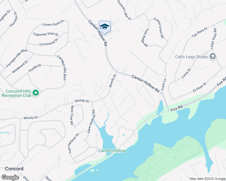 map of restaurants, bars, coffee shops, grocery stores, and more near 805 Tree Trunk Road in Knoxville