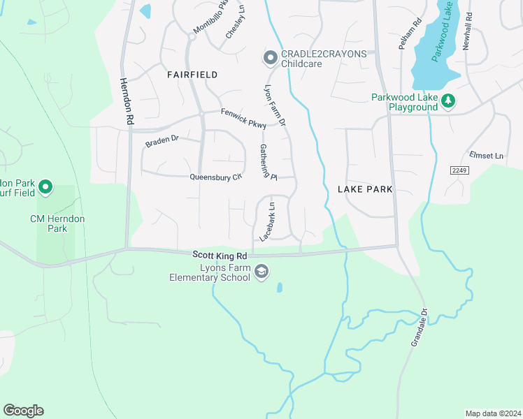 map of restaurants, bars, coffee shops, grocery stores, and more near 615 Goldflower Drive in Durham