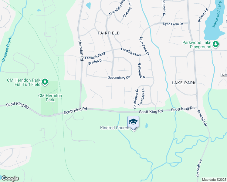 map of restaurants, bars, coffee shops, grocery stores, and more near 8021 Rosemont Parkway in Durham