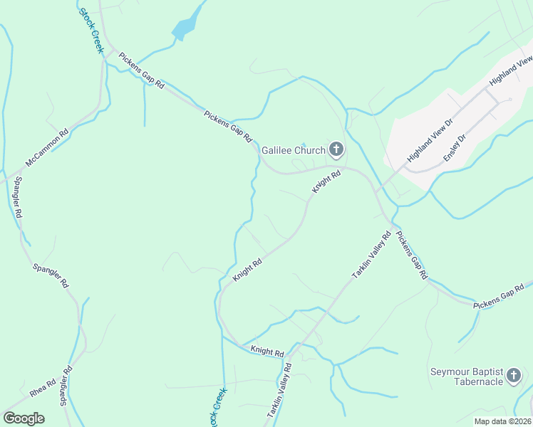 map of restaurants, bars, coffee shops, grocery stores, and more near 720 Knolls View Drive in Knoxville