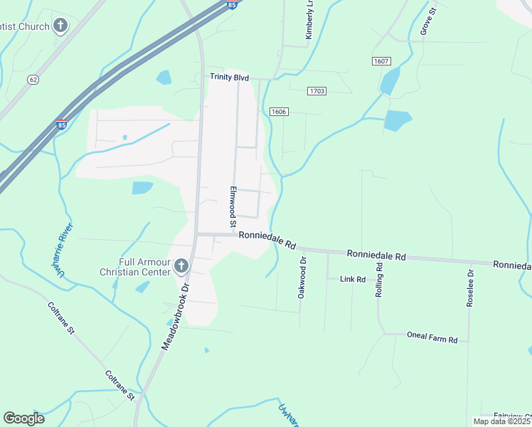map of restaurants, bars, coffee shops, grocery stores, and more near 4848 Tony Drive in Trinity