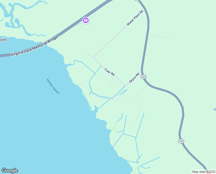 map of restaurants, bars, coffee shops, grocery stores, and more near 127 Toler Road in Manteo