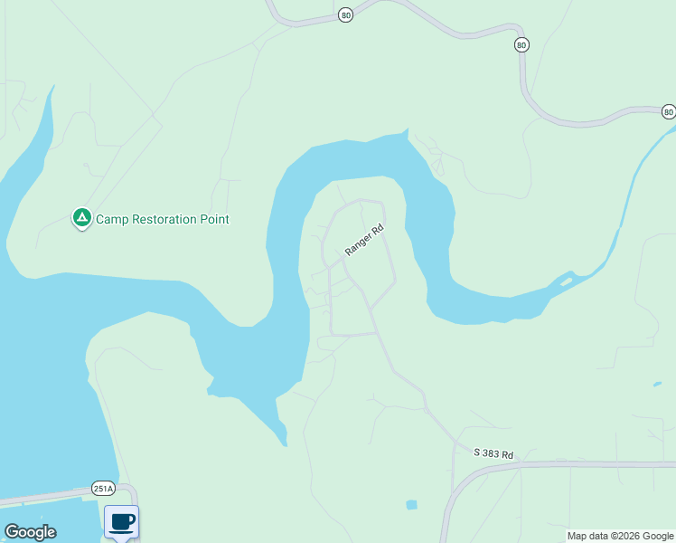 map of restaurants, bars, coffee shops, grocery stores, and more near 20553 Sooner Road in Fort Gibson