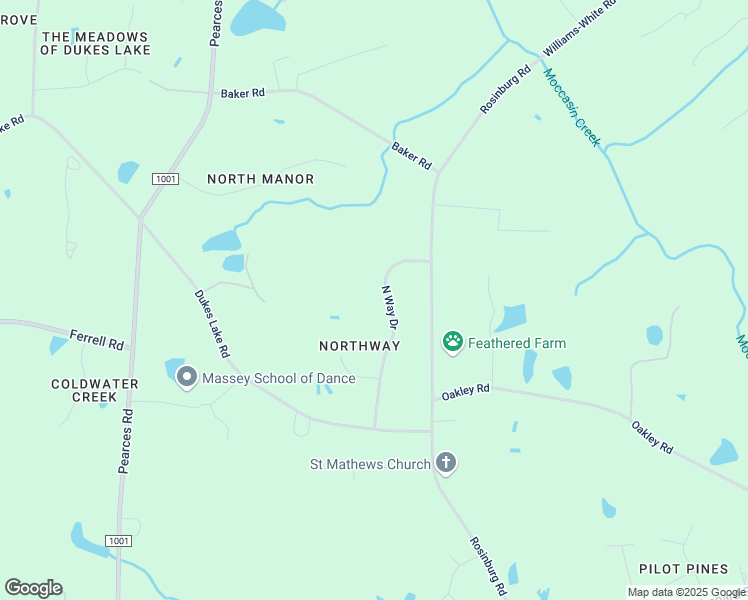 map of restaurants, bars, coffee shops, grocery stores, and more near 3541 North Way Drive in Zebulon