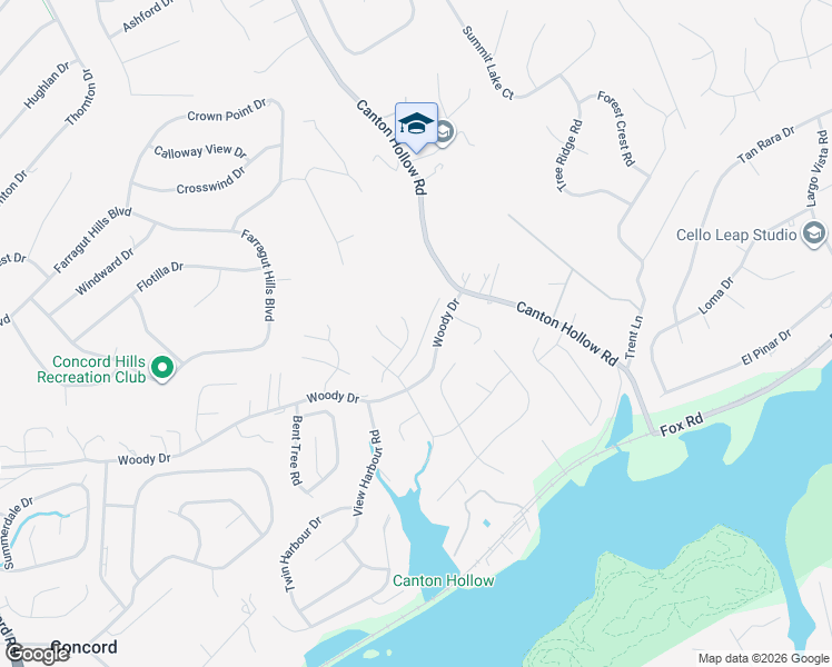map of restaurants, bars, coffee shops, grocery stores, and more near 10722 Modesto Lane in Knoxville