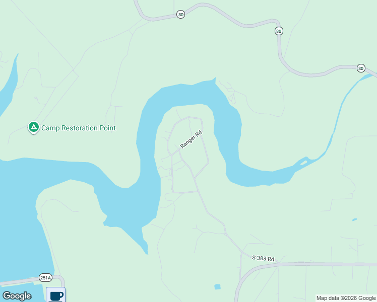 map of restaurants, bars, coffee shops, grocery stores, and more near 20553 Sooner Road in Fort Gibson