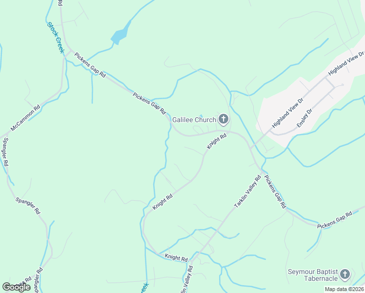 map of restaurants, bars, coffee shops, grocery stores, and more near 720 Knolls View Drive in Knoxville