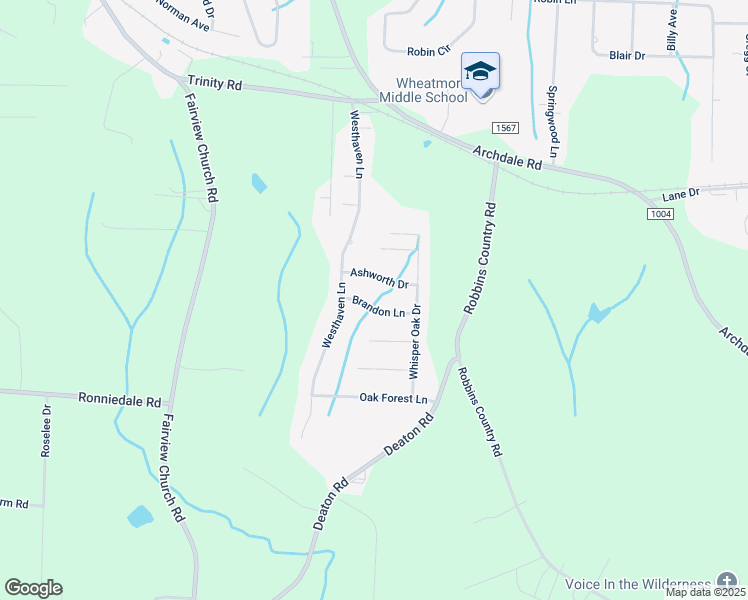 map of restaurants, bars, coffee shops, grocery stores, and more near 111 Brandon Lane in Trinity