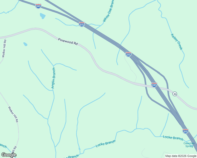 map of restaurants, bars, coffee shops, grocery stores, and more near Pinewood Road in Franklin