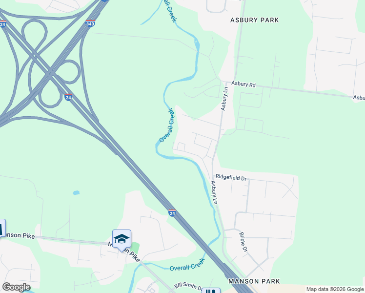 map of restaurants, bars, coffee shops, grocery stores, and more near 3309 Deerchase Circle in Murfreesboro