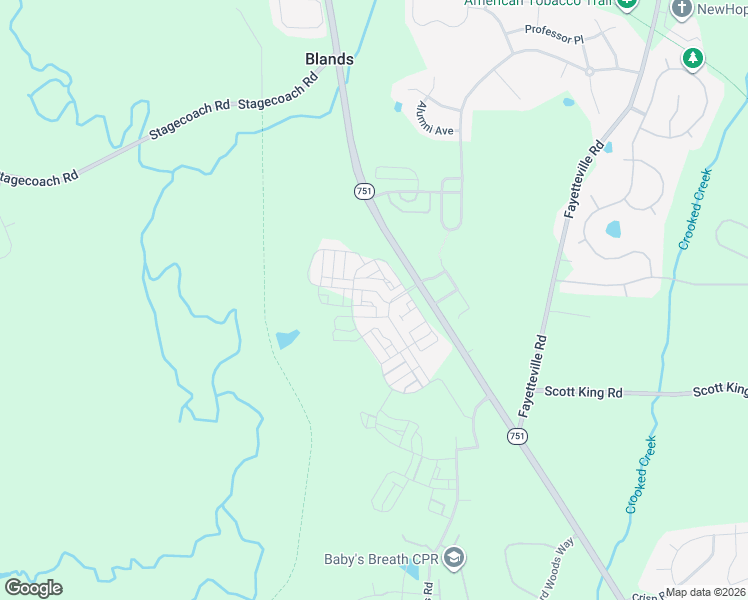 map of restaurants, bars, coffee shops, grocery stores, and more near 1315 Bradburn Drive in Durham