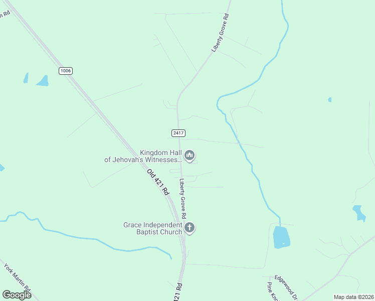 map of restaurants, bars, coffee shops, grocery stores, and more near 4875 Liberty Grove Road in Liberty