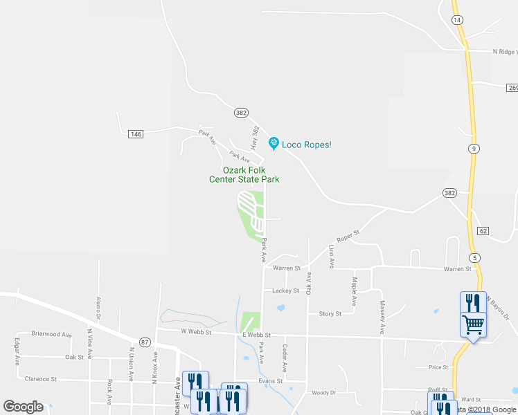 map of restaurants, bars, coffee shops, grocery stores, and more near 1022 Park Avenue in Mountain View