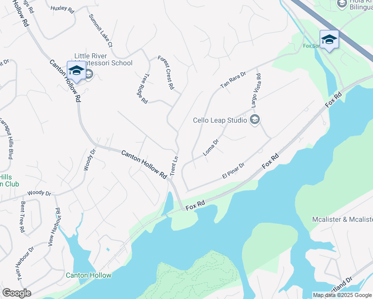 map of restaurants, bars, coffee shops, grocery stores, and more near 10269 Tan Rara Drive in Knoxville