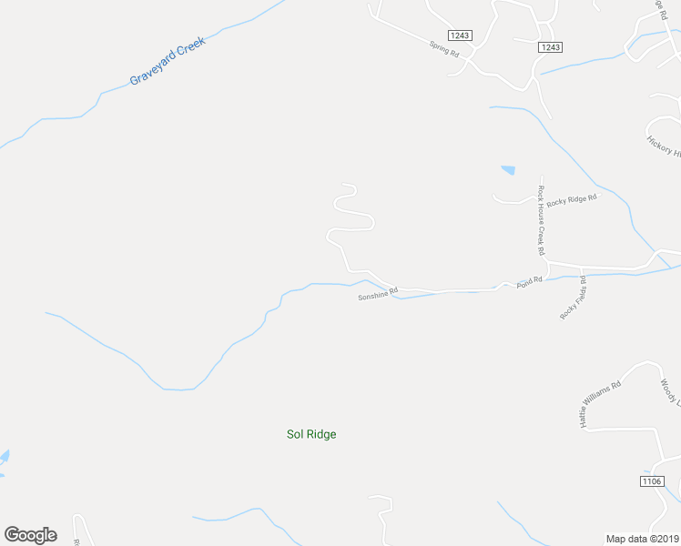 map of restaurants, bars, coffee shops, grocery stores, and more near 597 Pond Road in Spruce Pine