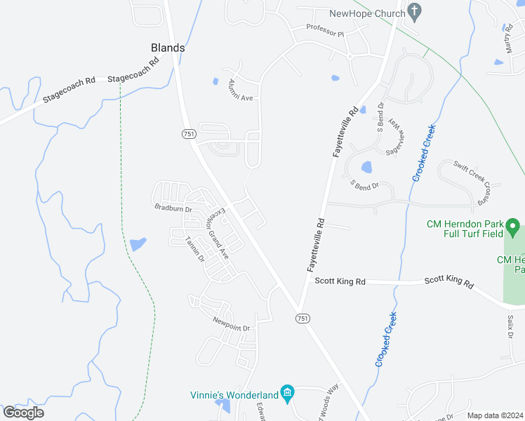 map of restaurants, bars, coffee shops, grocery stores, and more near 303 Intern Way in Durham