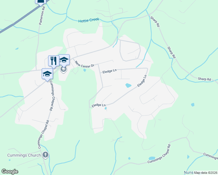 map of restaurants, bars, coffee shops, grocery stores, and more near 2810 Eledge View Lane in Sevierville