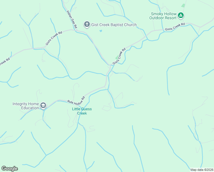 map of restaurants, bars, coffee shops, grocery stores, and more near 1037 Rule Hollow Road in Sevierville