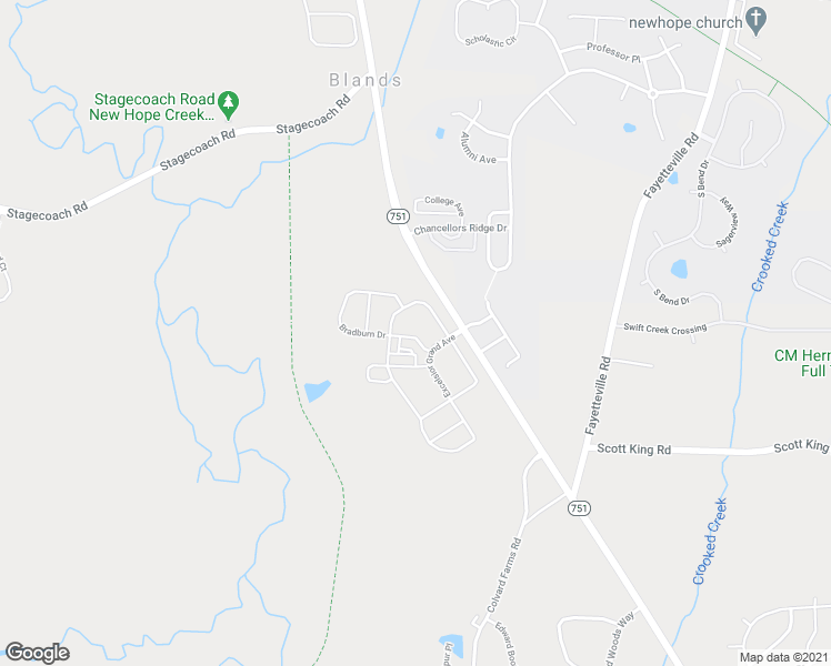 map of restaurants, bars, coffee shops, grocery stores, and more near 1315 Bradburn Drive in Durham