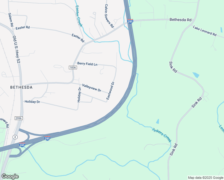 map of restaurants, bars, coffee shops, grocery stores, and more near 511 Eastwood Drive in Lexington