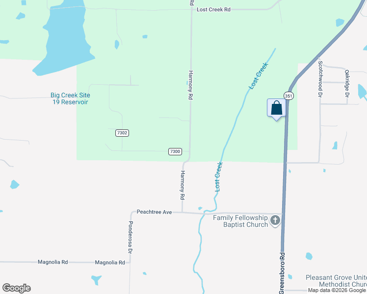 map of restaurants, bars, coffee shops, grocery stores, and more near 1910 Harmony Road in Jonesboro