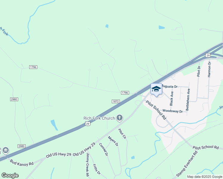 map of restaurants, bars, coffee shops, grocery stores, and more near 258 Shuler Road in Thomasville