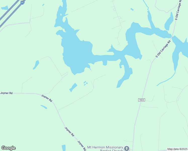 map of restaurants, bars, coffee shops, grocery stores, and more near Joyner Road in Elm City