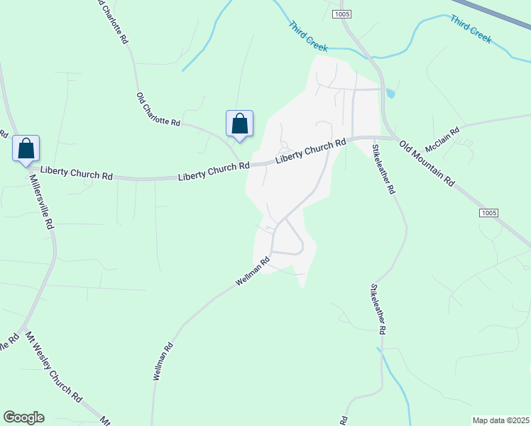 map of restaurants, bars, coffee shops, grocery stores, and more near 55 Chestnut Trail in Taylorsville