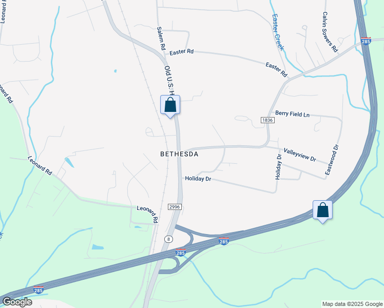 map of restaurants, bars, coffee shops, grocery stores, and more near 156 Bethesda Road in Lexington