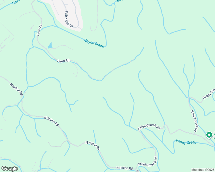 map of restaurants, bars, coffee shops, grocery stores, and more near 1431 Fawn Road in Seymour
