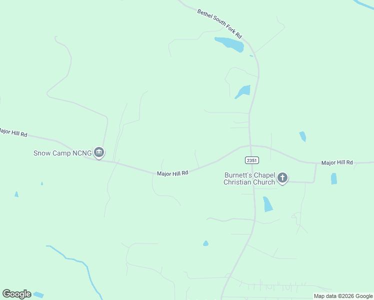 map of restaurants, bars, coffee shops, grocery stores, and more near 7511 Gold Hill Lane in Snow Camp