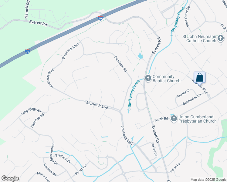 map of restaurants, bars, coffee shops, grocery stores, and more near 12701 Jarmann Road in Knoxville