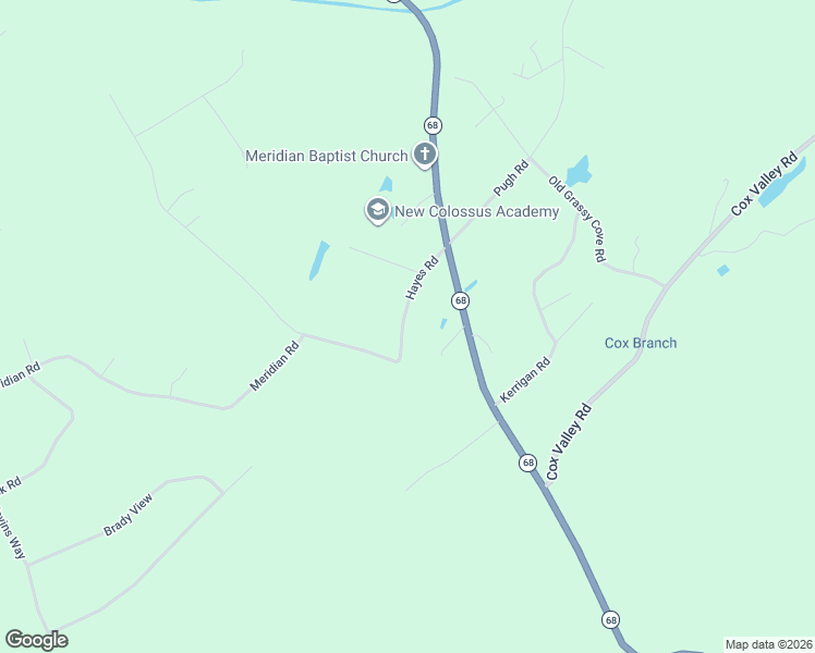 map of restaurants, bars, coffee shops, grocery stores, and more near 187 Hayes Road in Crossville