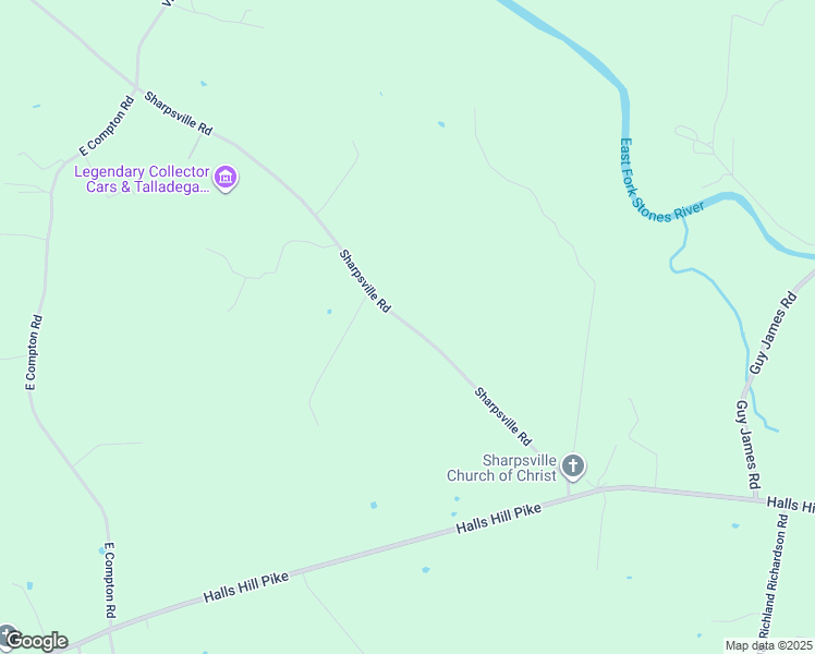 map of restaurants, bars, coffee shops, grocery stores, and more near 5040 Sharpsville Road in Murfreesboro