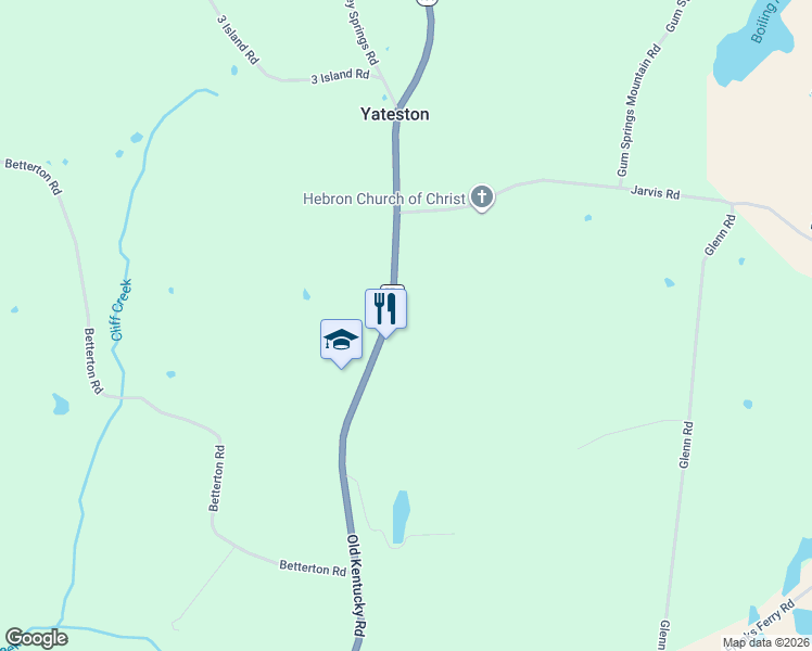 map of restaurants, bars, coffee shops, grocery stores, and more near 14355 Old Kentucky Road in Sparta