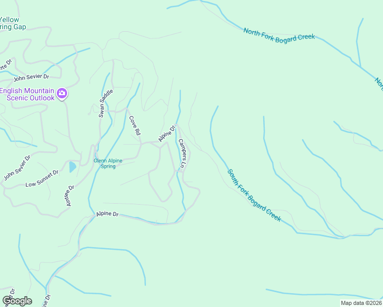 map of restaurants, bars, coffee shops, grocery stores, and more near 1215 Alpine Drive in Sevierville