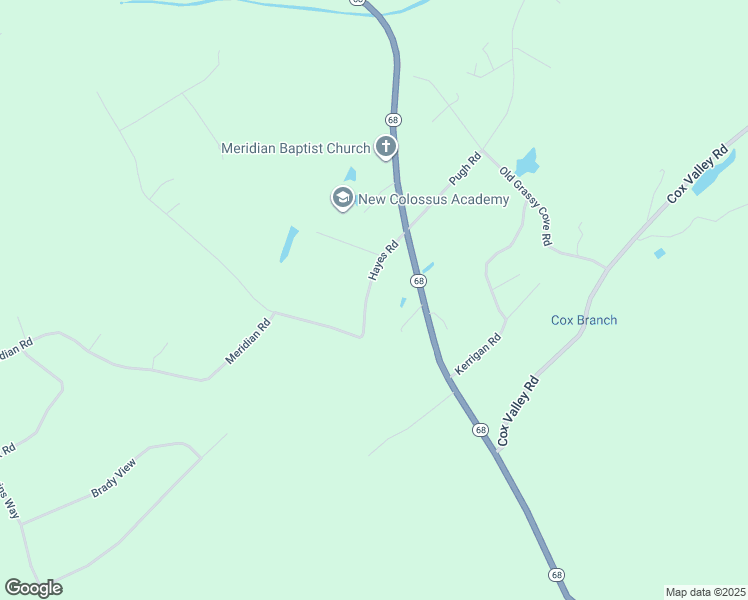 map of restaurants, bars, coffee shops, grocery stores, and more near 187 Hayes Road in Crossville