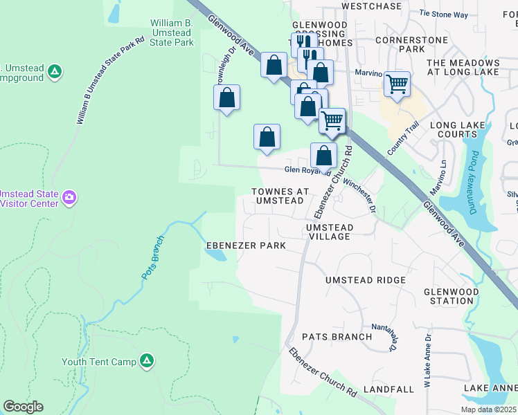 map of restaurants, bars, coffee shops, grocery stores, and more near 8825 Orchard Grove Way in Raleigh