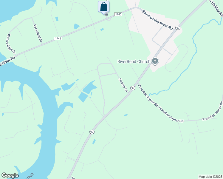 map of restaurants, bars, coffee shops, grocery stores, and more near 9298 North Carolina 97 in Rocky Mount