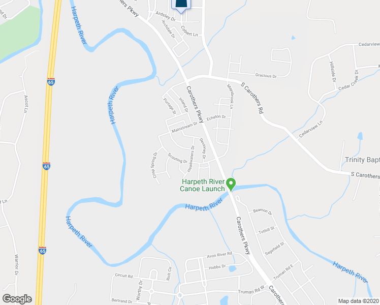 map of restaurants, bars, coffee shops, grocery stores, and more near 5006 Laughing Brook Lane in Franklin