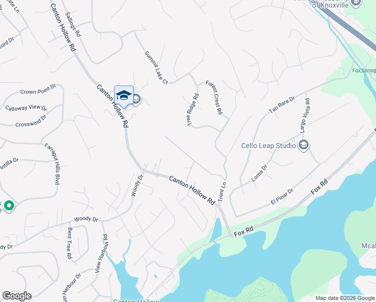 map of restaurants, bars, coffee shops, grocery stores, and more near 39 Edgewater Drive in Knoxville