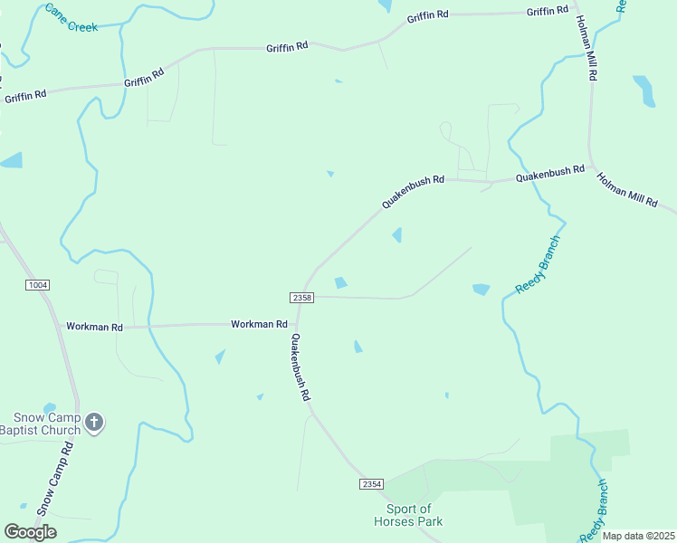 map of restaurants, bars, coffee shops, grocery stores, and more near 1258 Quakenbush Road in Snow Camp