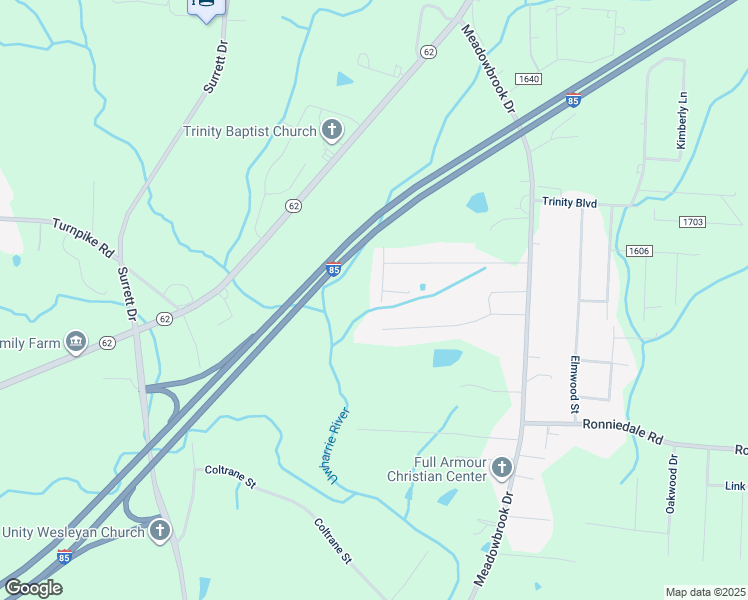 map of restaurants, bars, coffee shops, grocery stores, and more near 4891 Collins Street in Trinity