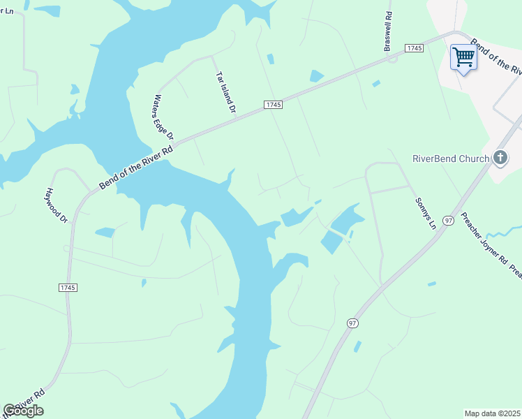 map of restaurants, bars, coffee shops, grocery stores, and more near 5818 Fleming Court in Rocky Mount