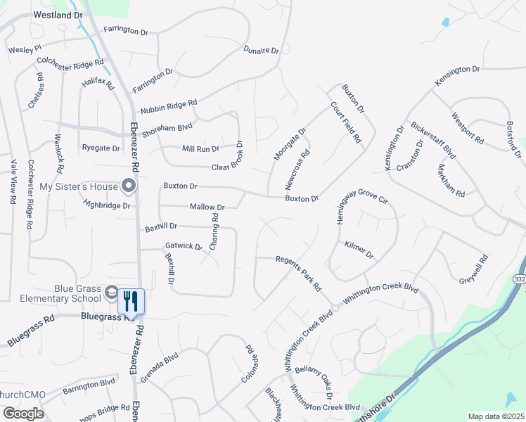 map of restaurants, bars, coffee shops, grocery stores, and more near 1304 Selby Lane in Knoxville