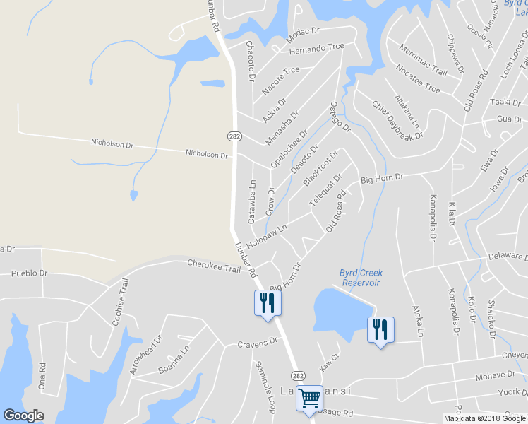 map of restaurants, bars, coffee shops, grocery stores, and more near 3116 Crow Drive in Crossville