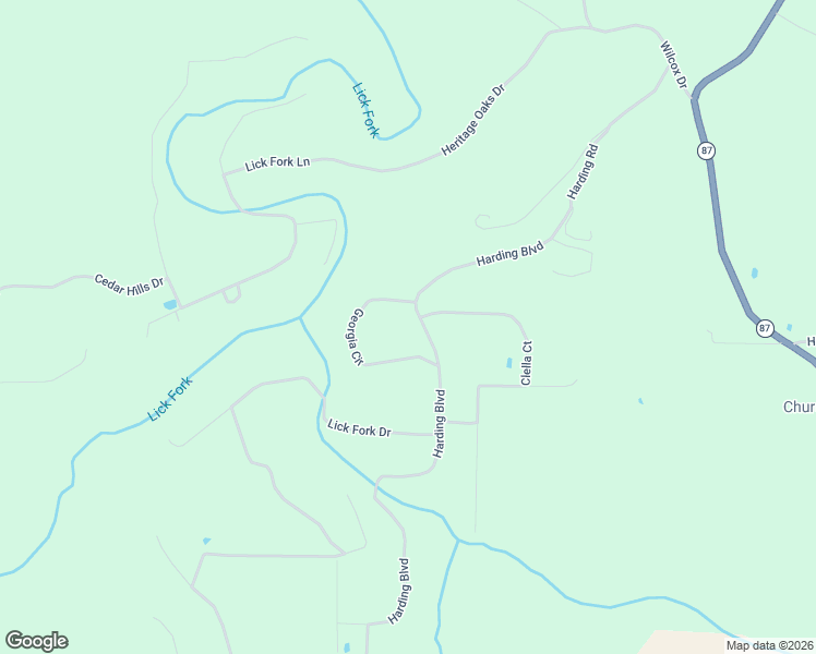 map of restaurants, bars, coffee shops, grocery stores, and more near Harding Boulevard in Mountain View