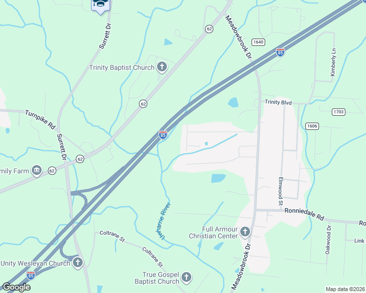 map of restaurants, bars, coffee shops, grocery stores, and more near 4891 Collins Street in Trinity