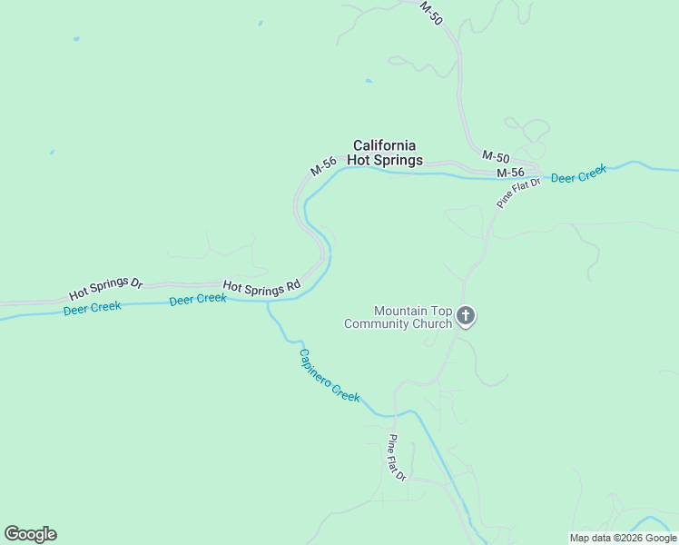 map of restaurants, bars, coffee shops, grocery stores, and more near in California Hot Springs